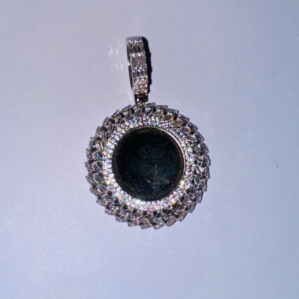 Memory Pendant, Picture Charm, Custom Made Genuine VVS Swarovski Crystal Memory
